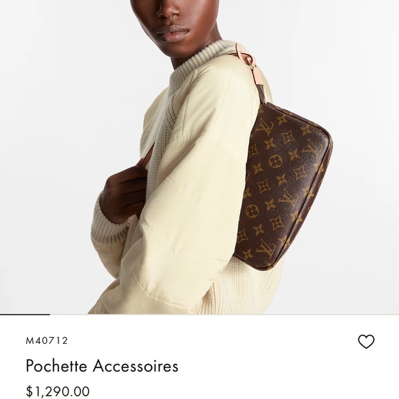 Louis Vuitton Pochette Accessories Bag with extra chain strap - Picture 7 of 15